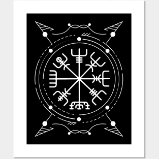 Vegvisir - The Viking Compass | Norse Pagan Symbol Posters and Art